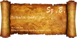 Szkala Beáta névjegykártya